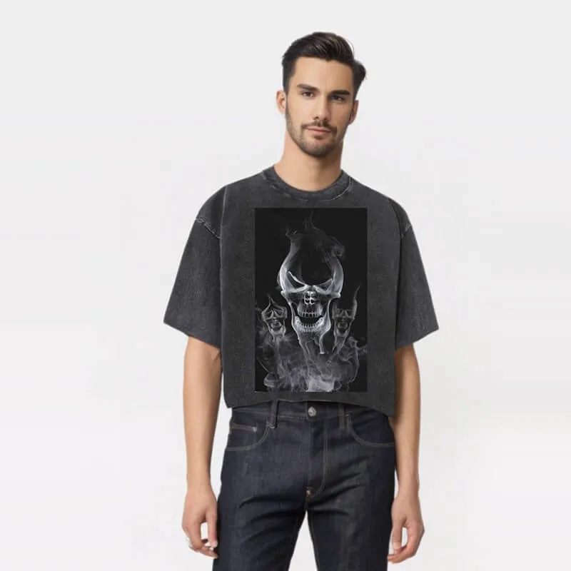 Horror Ghost Skull Gothic T-shirt sold by GTHIC product image thumbnail 2