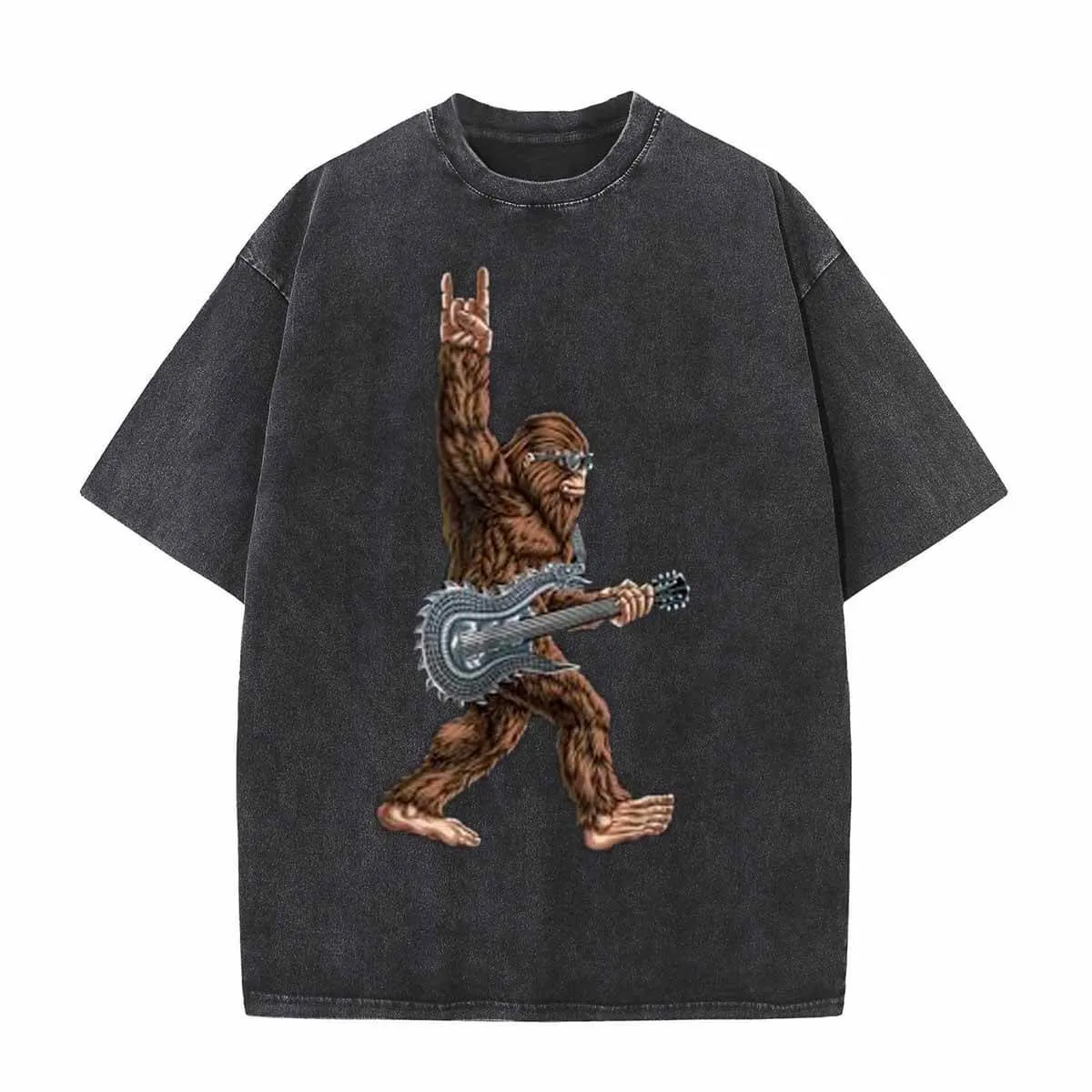 Vintage Washed Rock Ape Print T-shirt sold by GTHIC