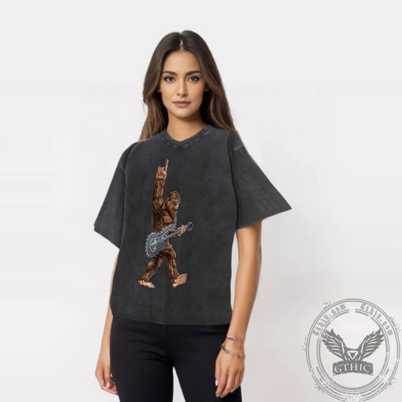 Vintage Washed Rock Ape Print T-shirt sold by GTHIC product image thumbnail 3