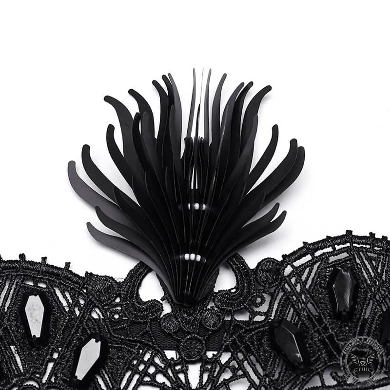Sequin Tassels Mysterious Gothic Half Facemask sold by GTHIC product image thumbnail 5