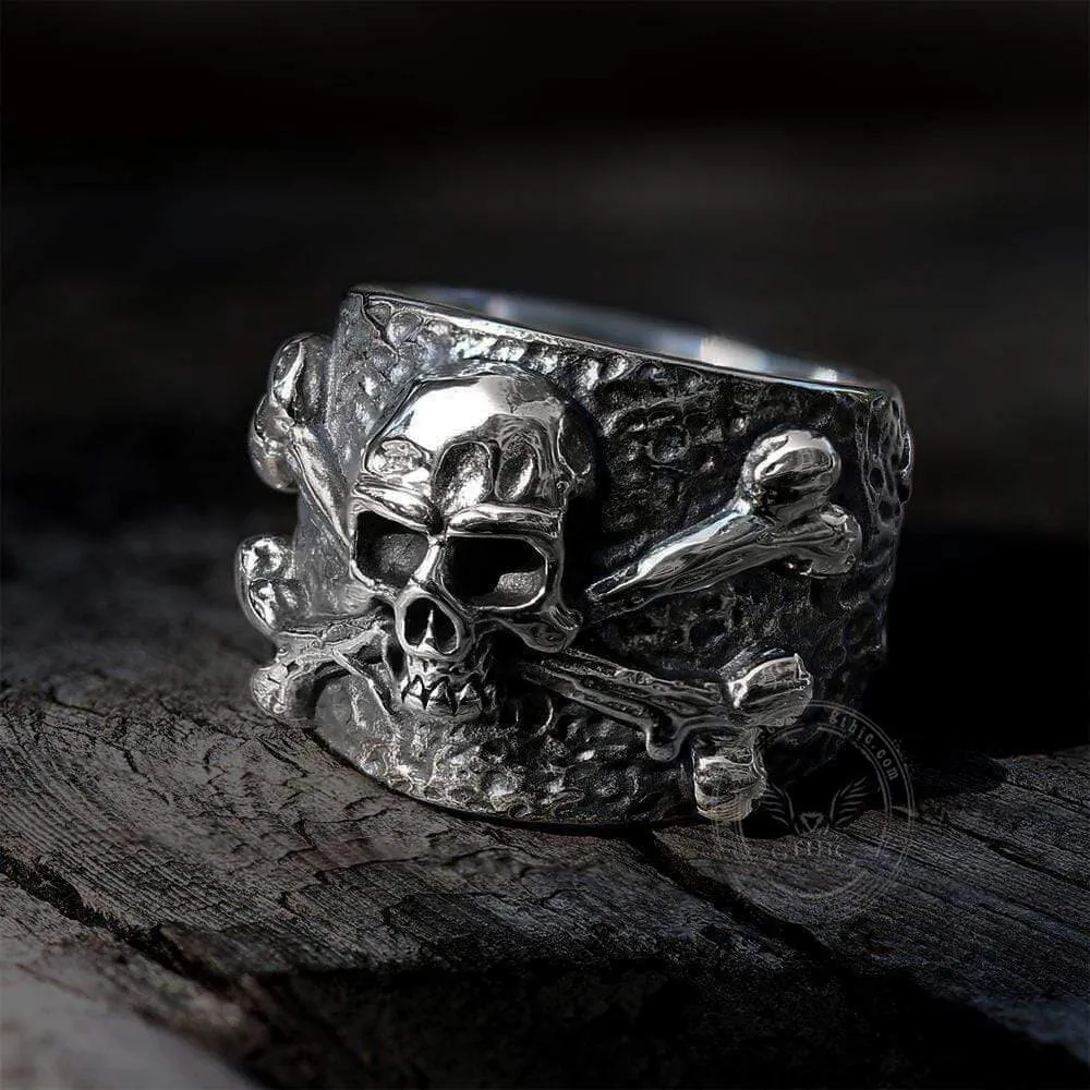 Crossbones Pirate Stainless Steel Skull Ring sold by GTHIC product image thumbnail 3
