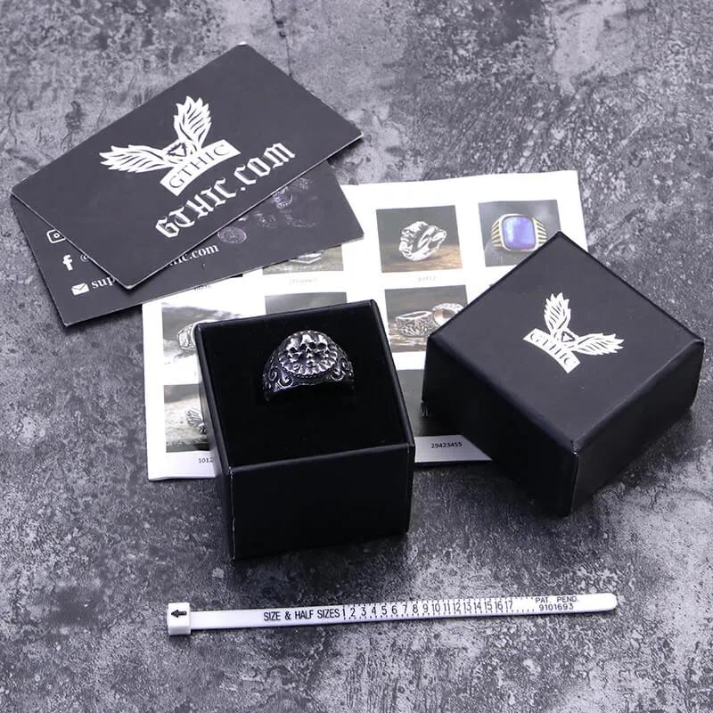 Domineering Skulls Stainless Steel Ring sold by GTHIC product image thumbnail 5