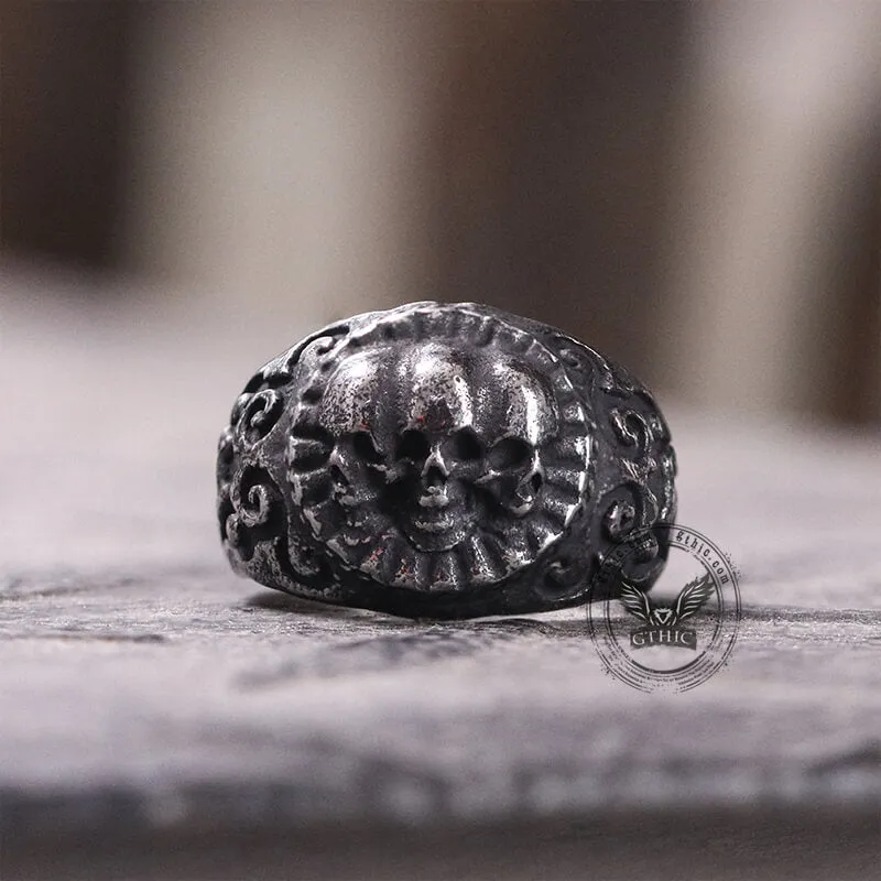 Domineering Skulls Stainless Steel Ring sold by GTHIC product image thumbnail 3