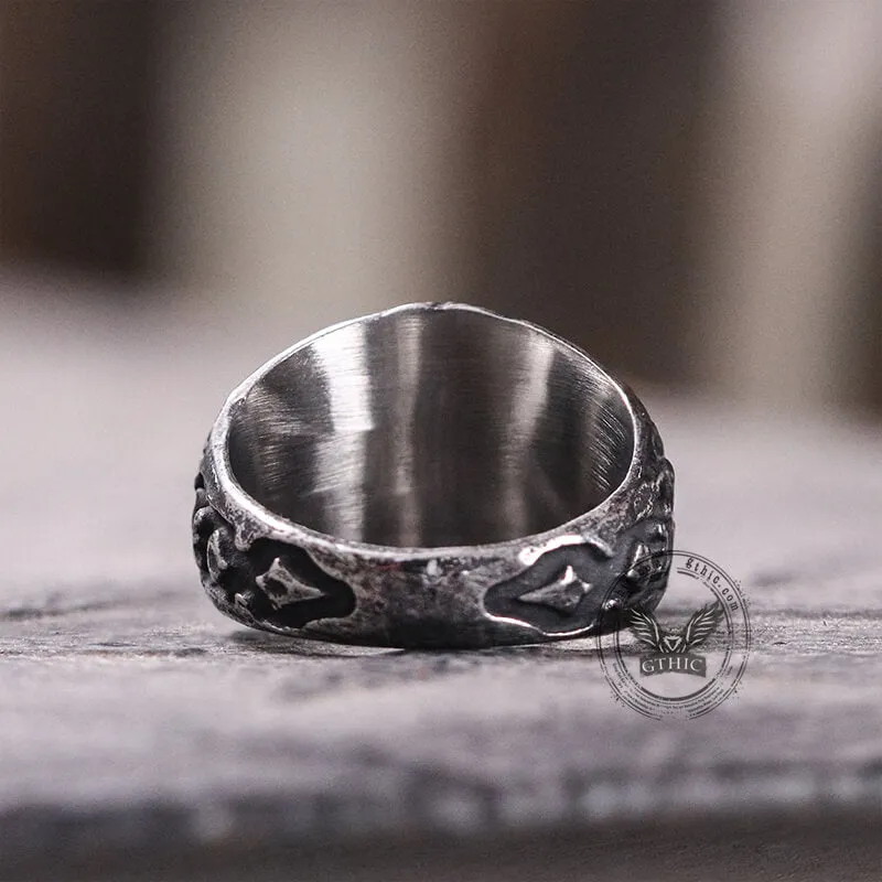 Domineering Skulls Stainless Steel Ring sold by GTHIC product image thumbnail 4