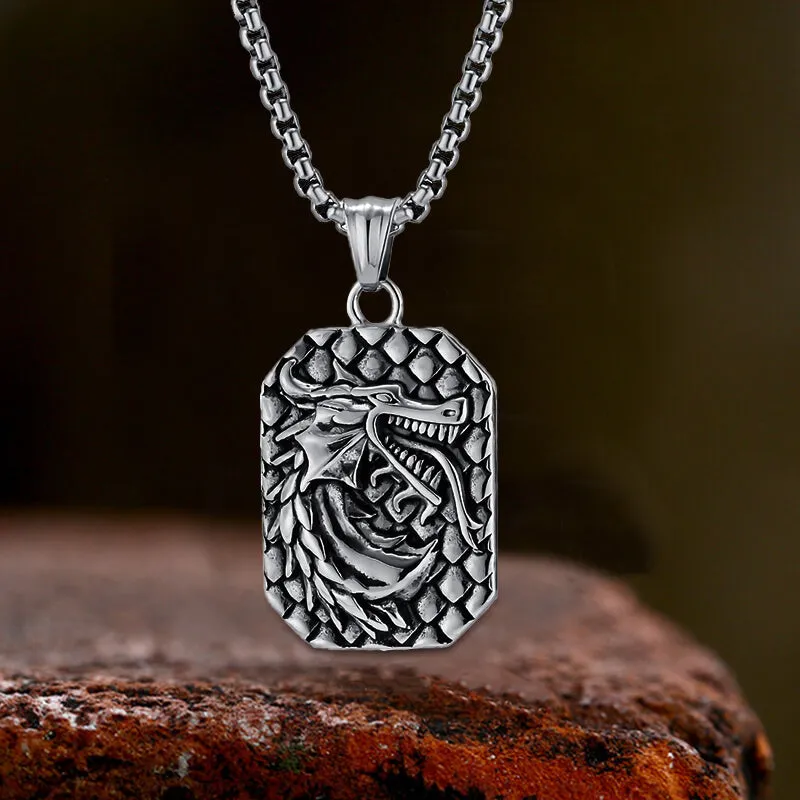 Domineering Dragon Head Stainless Steel Necklace sold by GTHIC product image thumbnail 3