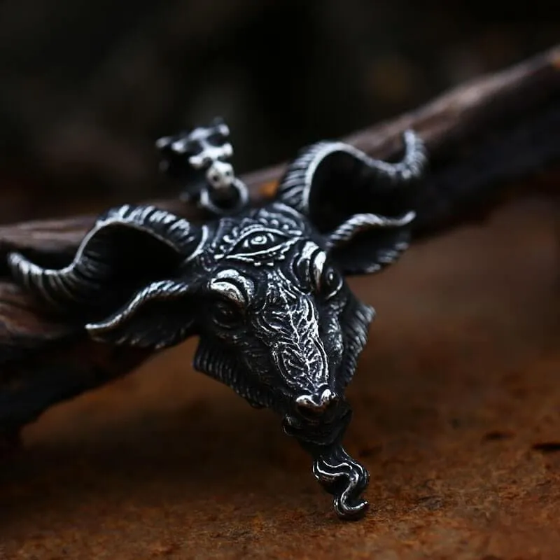 Satan Devil Goat Stainless Steel Pendant sold by GTHIC