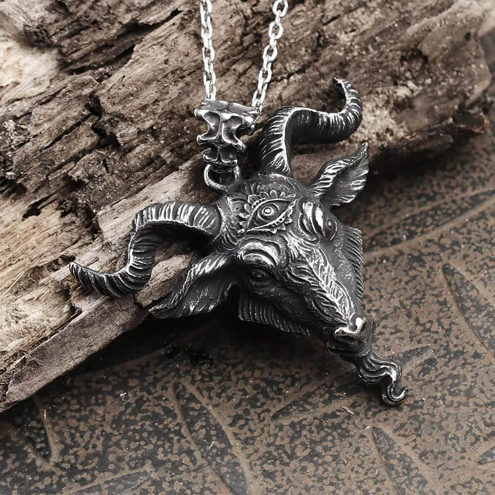 Satan Devil Goat Stainless Steel Pendant sold by GTHIC product image thumbnail 4