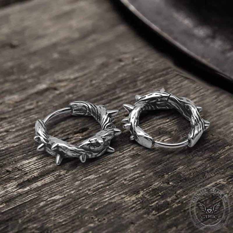 Winding Thorns Stainless Steel Earrings sold by GTHIC product image thumbnail 4