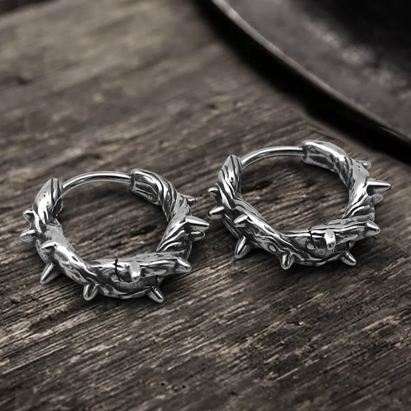 Winding Thorns Stainless Steel Earrings sold by GTHIC