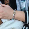 Simple Lightning Bolt Loop Chain Stainless Steel Bracelet sold by GTHIC