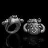 Gas Mask Sterling Silver Ring sold by GTHIC