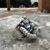 Gas Mask Sterling Silver Ring sold by GTHIC