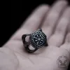 Vegvisir Raven Runes Stainless Steel Viking Ring sold by GTHIC