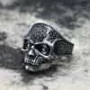 Mandala Flower Copper Sterling Silver Skull Ring sold by GTHIC