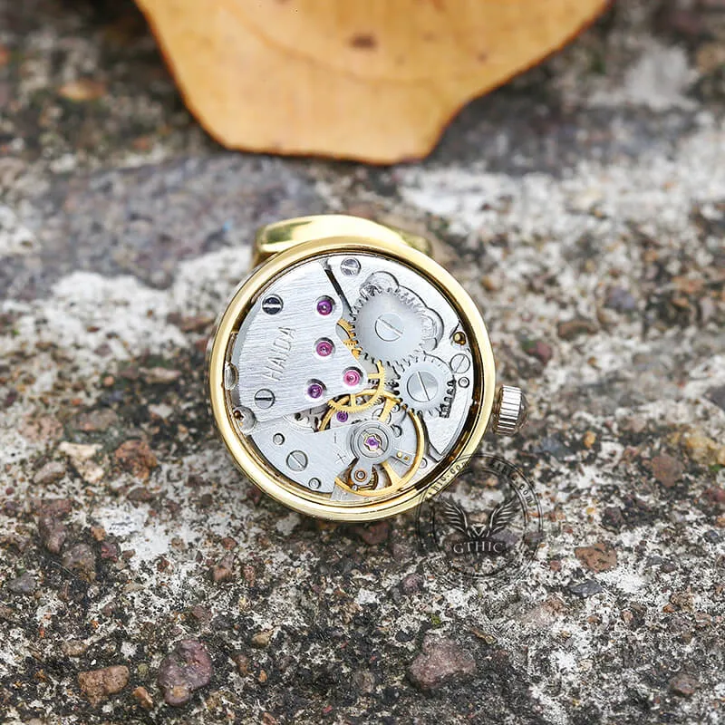 Clockwork Mechanical Watch Brass Cufflinks sold by GTHIC product image thumbnail 2