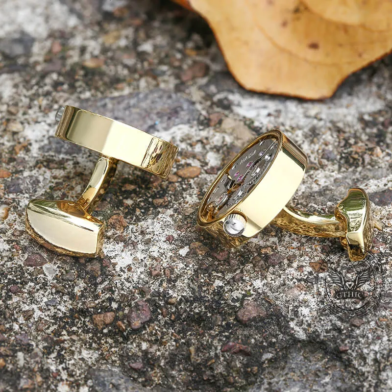 Clockwork Mechanical Watch Brass Cufflinks sold by GTHIC product image thumbnail 4