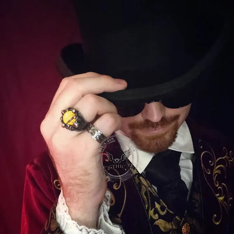 Eye Of Sauron Stainless Steel Ring sold by GTHIC product image thumbnail 3