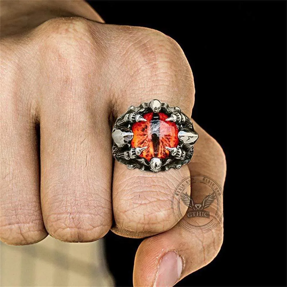 Eye Of Sauron Stainless Steel Ring sold by GTHIC product image thumbnail 2
