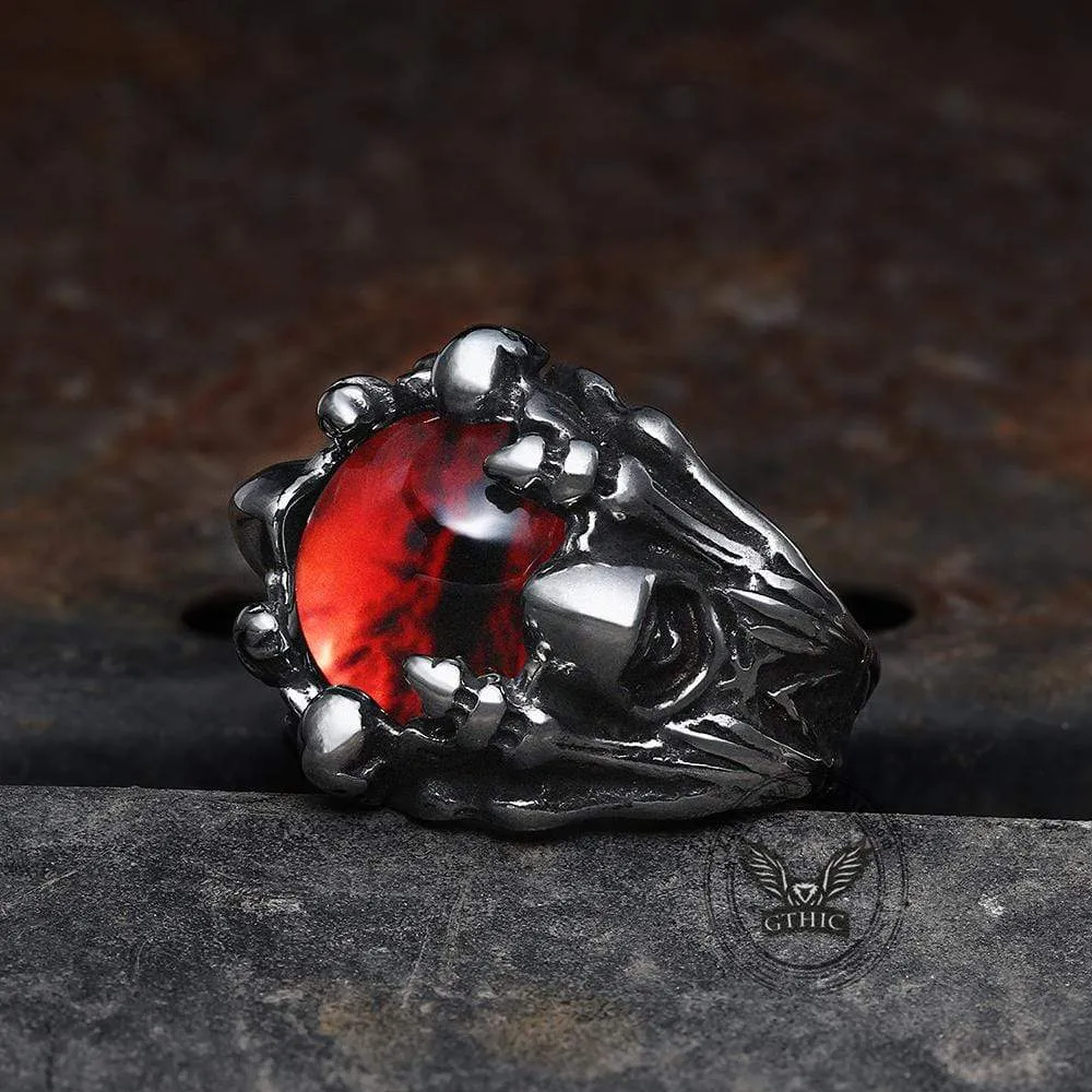 Eye Of Sauron Stainless Steel Ring sold by GTHIC product image thumbnail 4