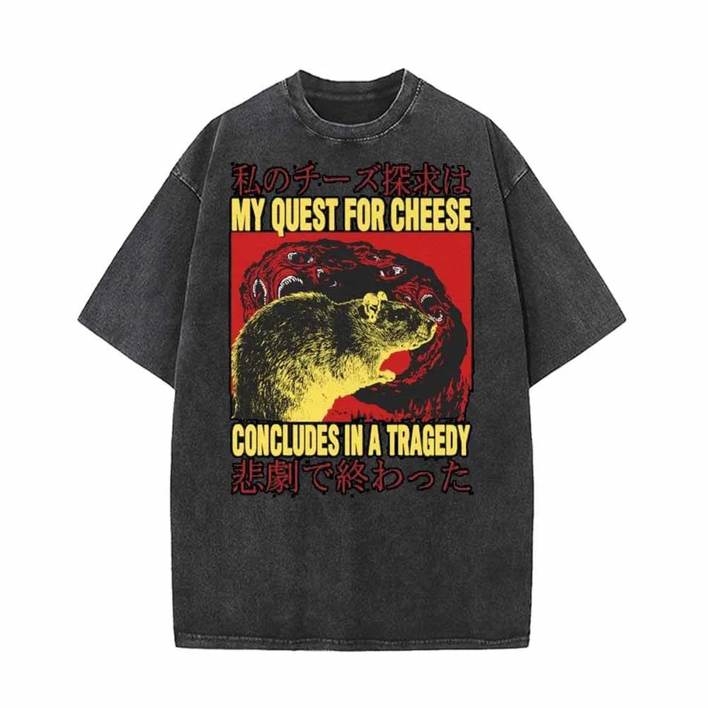 My Quest For Cheese Concludes In A Tragedy T-shirt sold by GTHIC