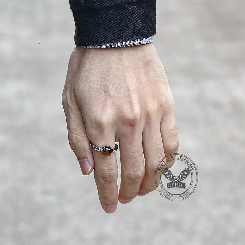 Gothic Gem-Set Stainless Steel Ring sold by GTHIC product image thumbnail 3