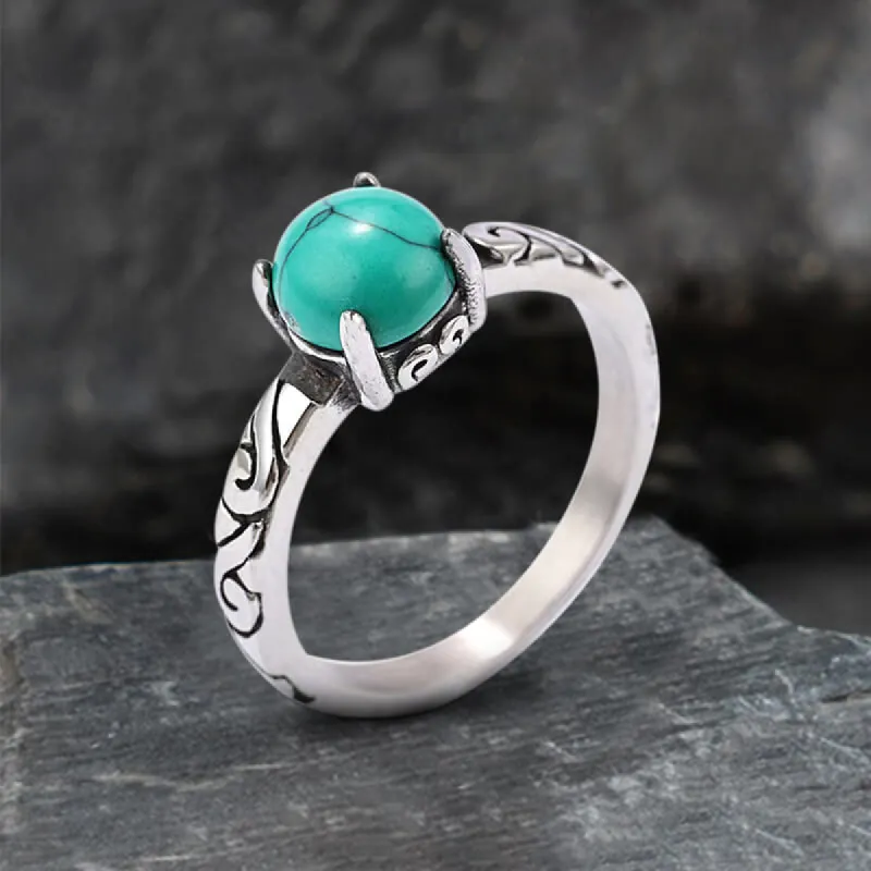 Gothic Gem-Set Stainless Steel Ring sold by GTHIC
