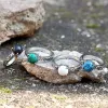 Gothic Gem-Set Stainless Steel Ring sold by GTHIC