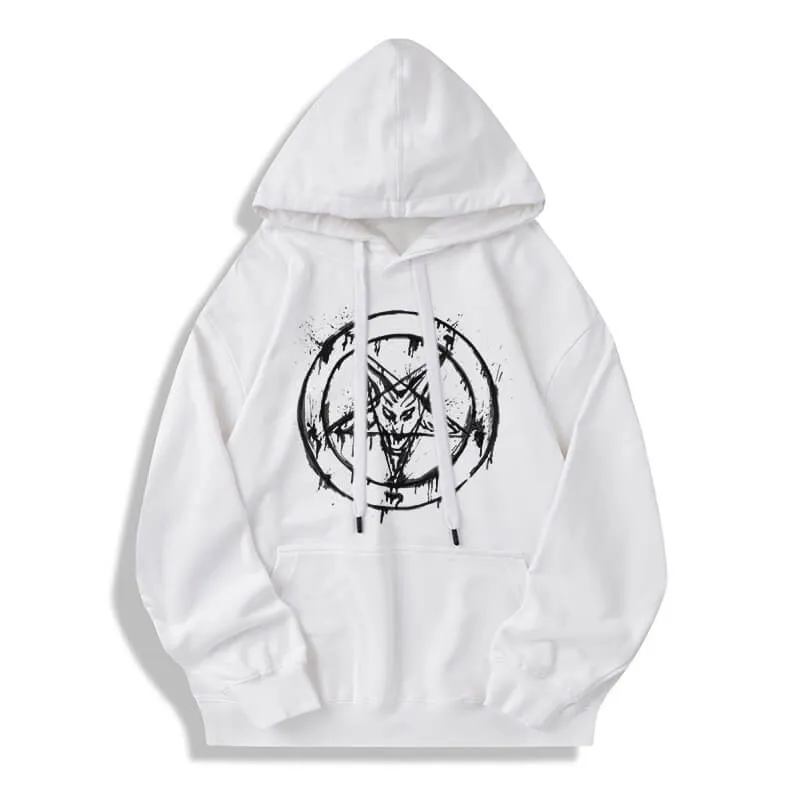 Sigil of Baphomet Cotton Pullover Hoodie sold by GTHIC product image thumbnail 3