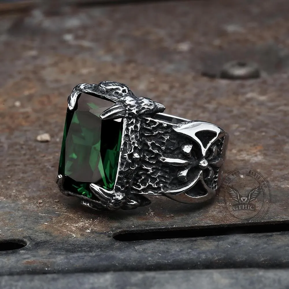 Classic Claw Stainless Steel CZ Ring sold by GTHIC