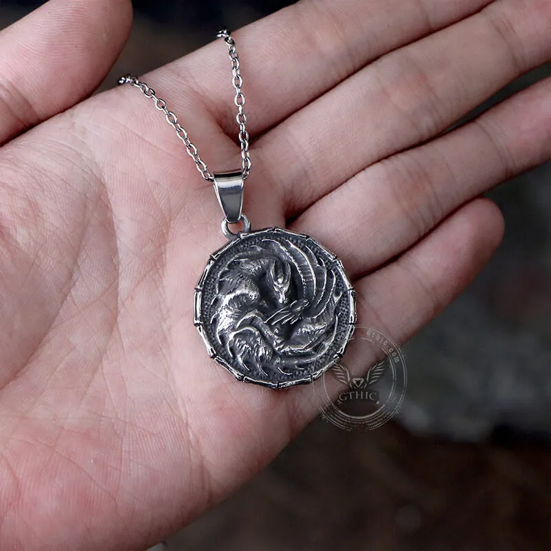 Norse Mythology Dragon Stainless Steel Pendant sold by GTHIC product image thumbnail 2