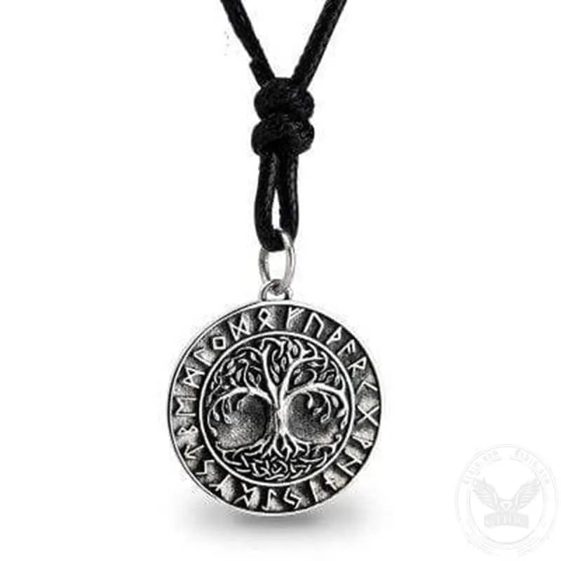 Tree Of Life Runes 925 Silver Viking Pendant sold by GTHIC product image thumbnail 4