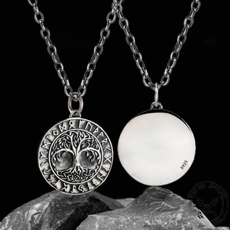 Tree Of Life Runes 925 Silver Viking Pendant sold by GTHIC product image thumbnail 2