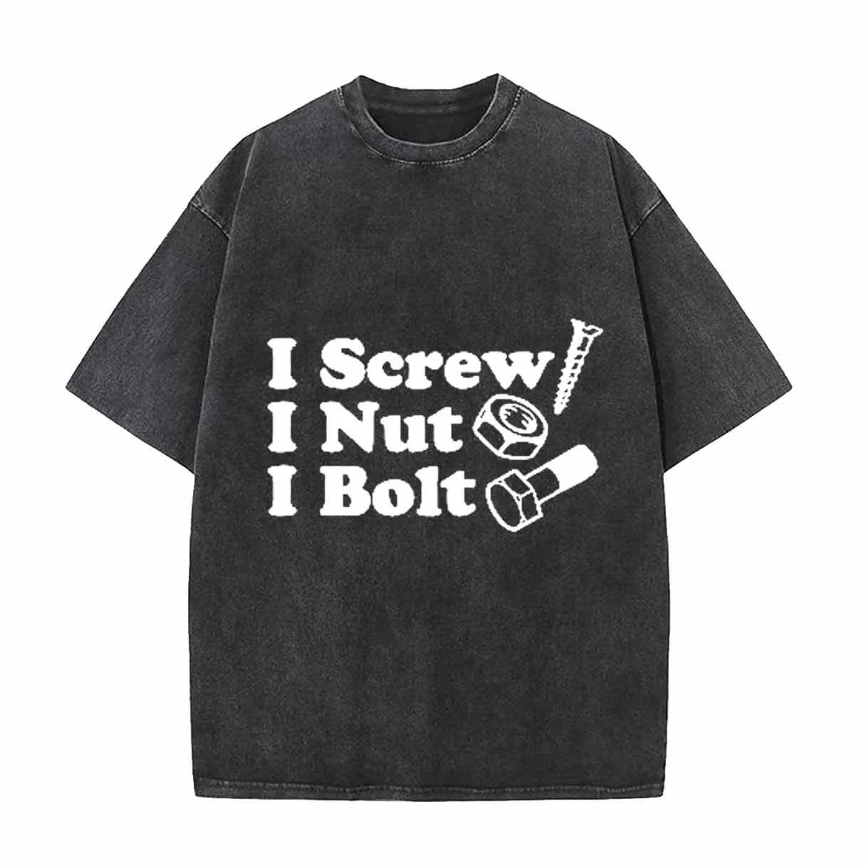 Vintage Washed I Screw I Nut I Bolt T-shirt sold by GTHIC