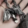Devil Dragon Skull Sterling Silver Pendant sold by GTHIC
