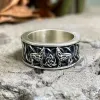 Fenris-wolf Sterling Silver Viking Ring sold by GTHIC