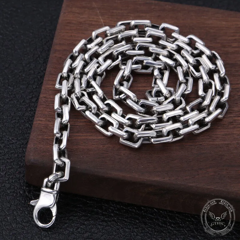 Cable Link Chain Sterling Silver Necklace sold by GTHIC product image thumbnail 3