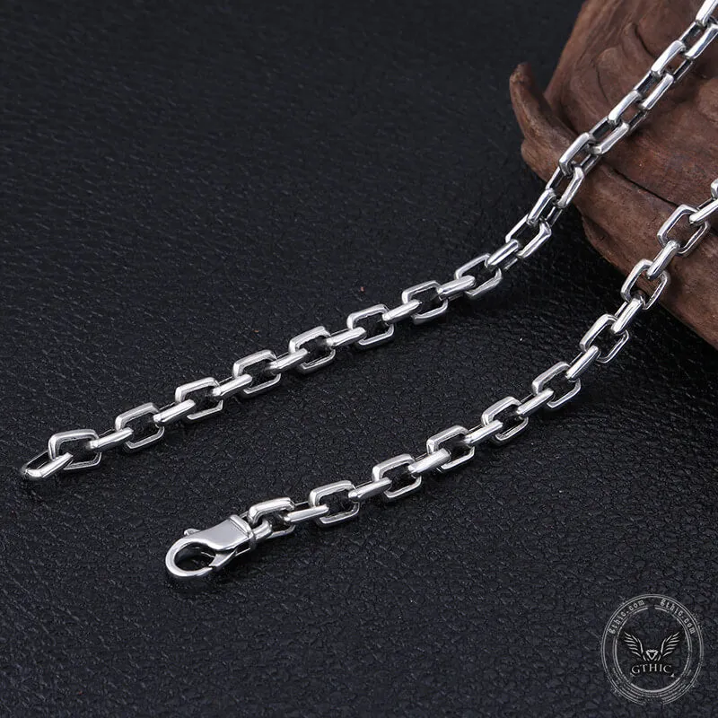 Cable Link Chain Sterling Silver Necklace sold by GTHIC product image thumbnail 4