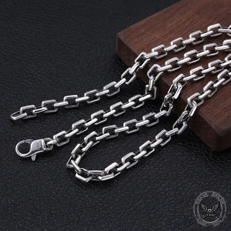 Cable Link Chain Sterling Silver Necklace sold by GTHIC product image thumbnail 2