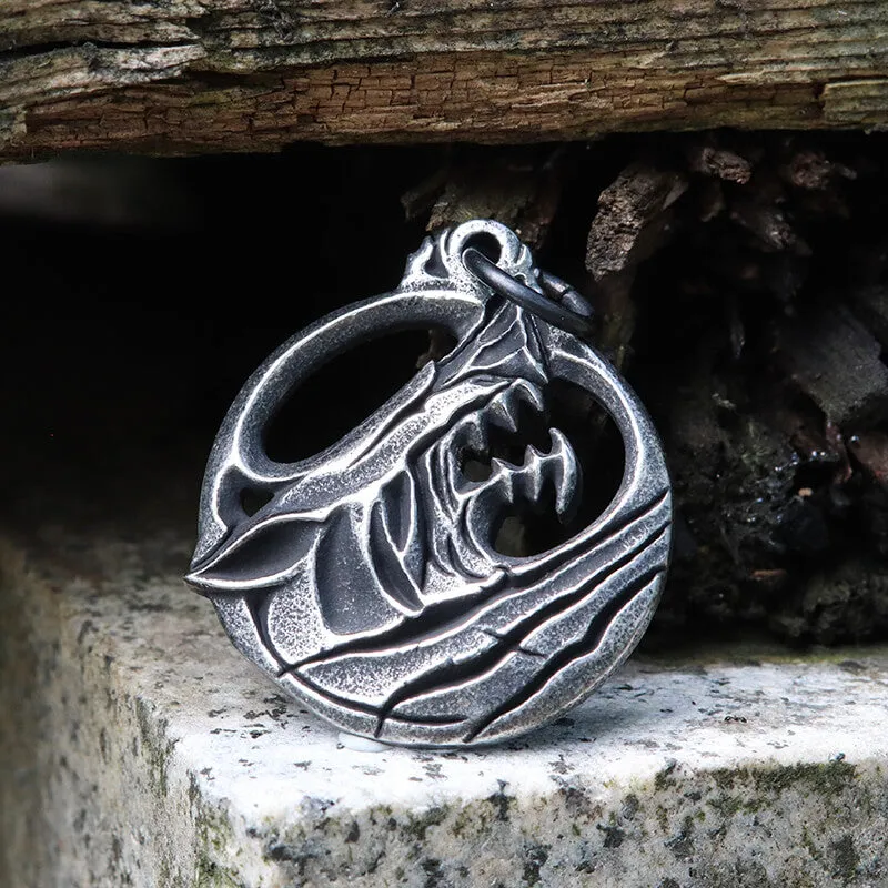 Fenrir Wolf Stainless Steel Animal Pendant sold by GTHIC
