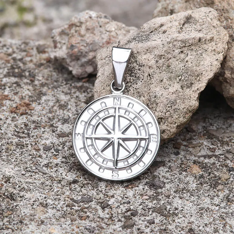 Minimalist Compass Stainless Steel Pendant sold by GTHIC