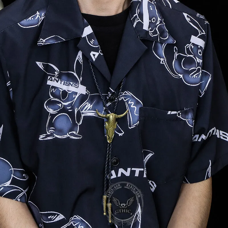 Vintage Cow Skull Alloy Bolo Tie sold by GTHIC product image thumbnail 3