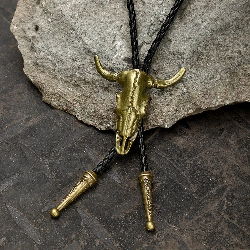 Vintage Cow Skull Alloy Bolo Tie sold by GTHIC product image thumbnail 5
