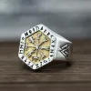 Valknut Compass Stainless Steel Viking Ring sold by GTHIC