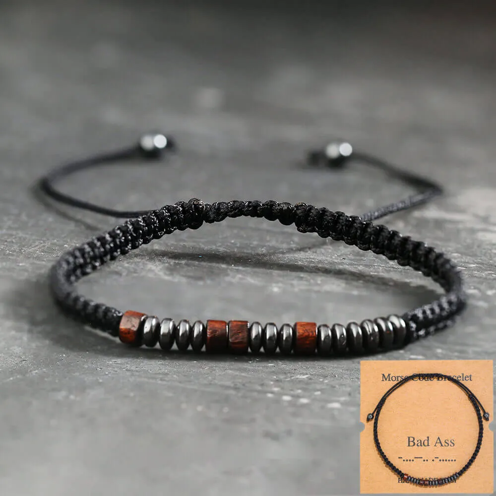 Bad Ass Morse Code Bracelet sold by GTHIC