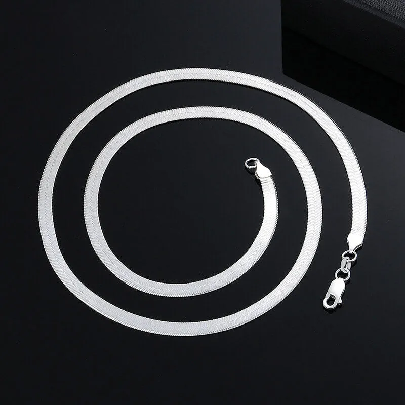Flat Snake Chain Sterling Silver Necklace sold by GTHIC