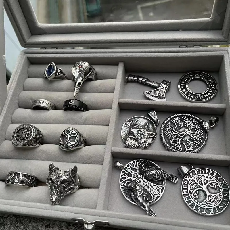 Rings and Pendants Viking Jewelry Set sold by GTHIC