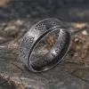 Valknut and Runes Stainless Steel Viking Ring sold by GTHIC