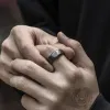Valknut and Runes Stainless Steel Viking Ring sold by GTHIC