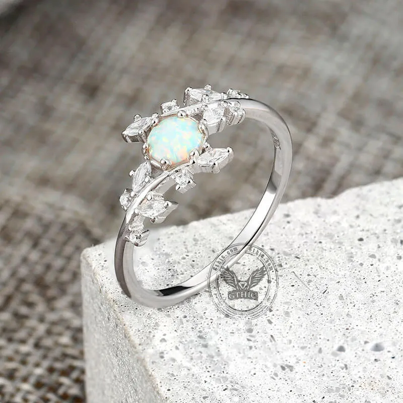 Nature Vine Opal Sterling Silver Ring sold by GTHIC product image thumbnail 4
