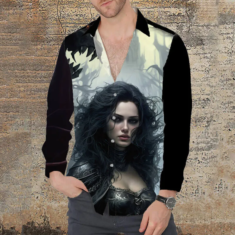 Gothic Female Beauty Long Sleeve Shirt sold by GTHIC
